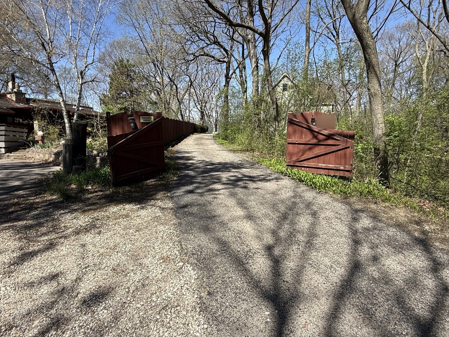 Custom Driveway Gate Installation — Before
