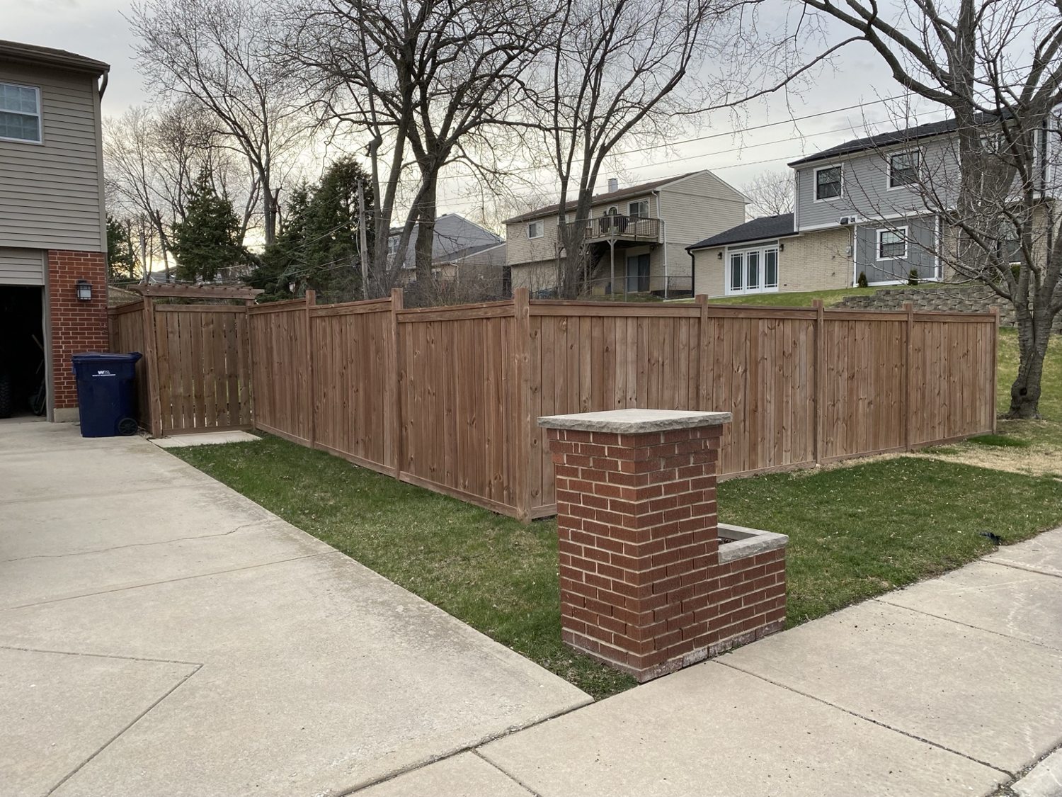 350' Custom Privacy Fence with Custom Gate